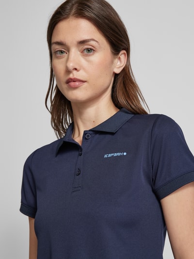 Icepeak Poloshirt mit kurzer Knopfleiste Modell 'BAYARD' Dunkelblau 3