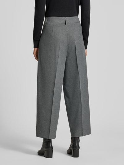 Raffaello Rossi Spodnie materiałowe o skróconym kroju balloon fit model ‘MAYLA’ Średnioszary melanż 5