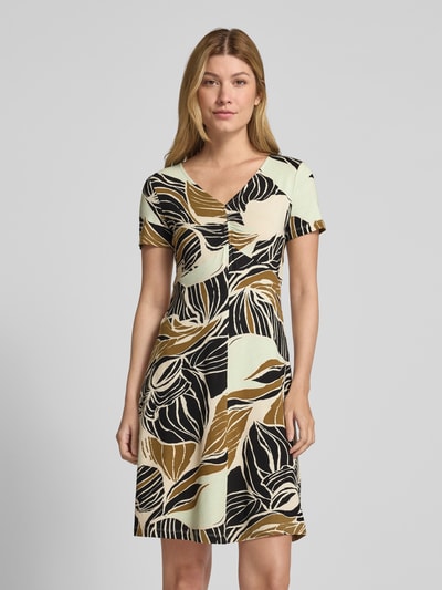 Tom Tailor Getailleerde vrijetijdsjurk van viscosemix Zwart - 4