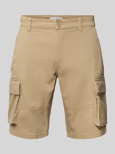 Only & Sons Regular Fit Bermudas aus Baumwoll-Mix Modell 'CAM STAGE' Beige 2