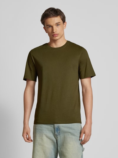 Jack & Jones T-Shirt mit Label-Detail Modell 'ORGANIC' Oliv 4
