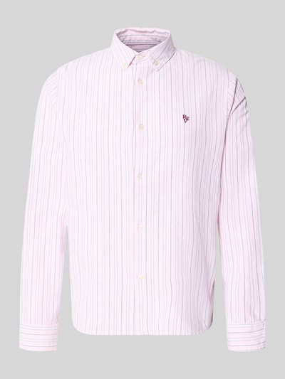 REVIEW Regular Fit Freizeithemd aus reiner Baumwolle Rosa 1