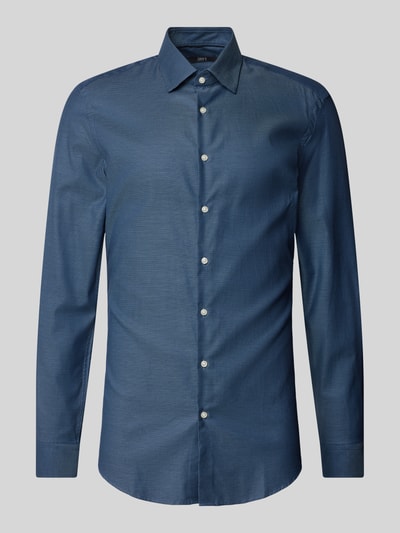 Jake*s Super Slim Fit Business-Hemd mit Kentkragen Bleu 2