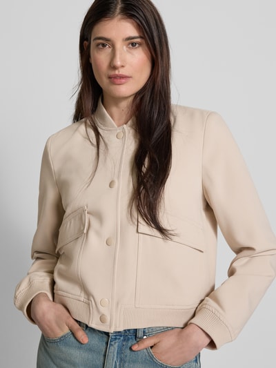Vero Moda Comfort Fit Bomberjacke mit Viskose Modell 'AMALA' Ecru 3