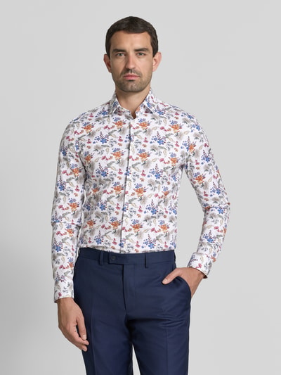 Jake*s Super Slim Fit Business-Hemd mit Kentkragen Weiss 4
