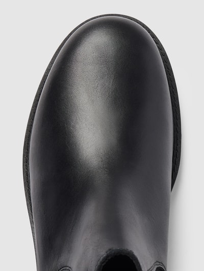 Tommy Jeans Chelsea boots met labeldetail, model 'NAPA LEATHER' Zwart - 3