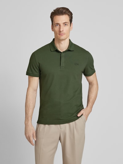 Lacoste Poloshirt aus Viskose mit Label-Patch Modell 'PIQUE' Khaki 4