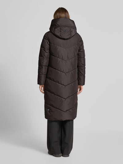 khujo Gewatteerde lange jas met capuchon, model 'TEPLE' Prune - 5