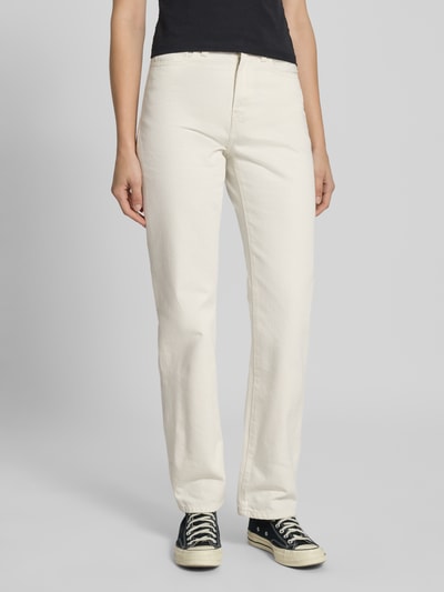 Carhartt Work In Progress Jeansy o kroju straight fit z czystej bawełny model ‘Noxon’ Biały 4