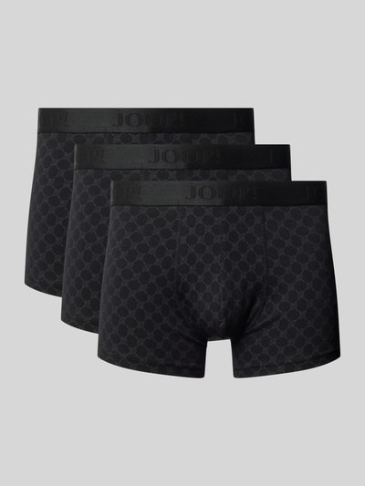 JOOP! Collection Boxershorts mit elastischem Label-Bund im 3er-Pack Metallic Black 1