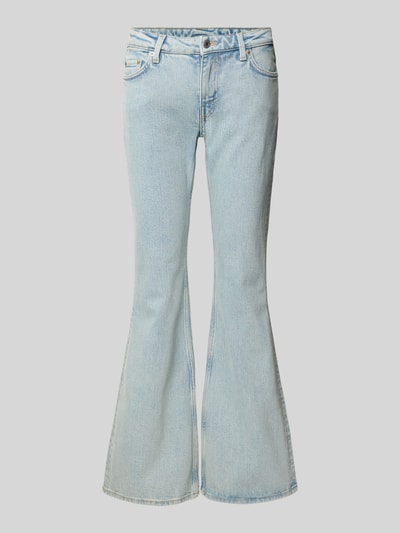 WEEKDAY Jeansy rozkloszowane z mieszanki bawełny Jasnoniebieski 2