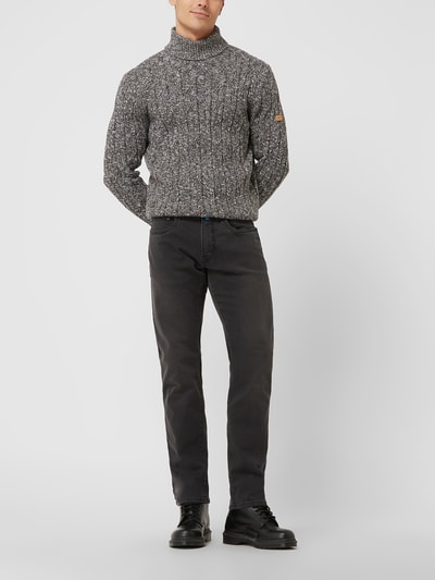 Pierre Cardin Tapered fit jeans met hoog stretchgehalte, model 'Lyon' - 'Futureflex' Middengrijs - 1