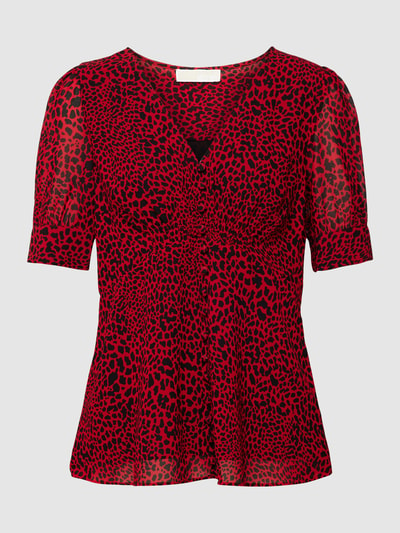 MICHAEL Michael Kors Blusenshirt mit Animal-Print Rot 2