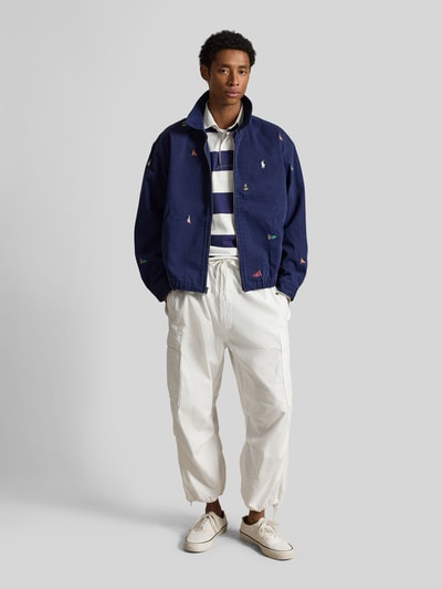 Polo Ralph Lauren Regular Fit Blouson aus reiner Baumwolle mit Stickereien Marine 1