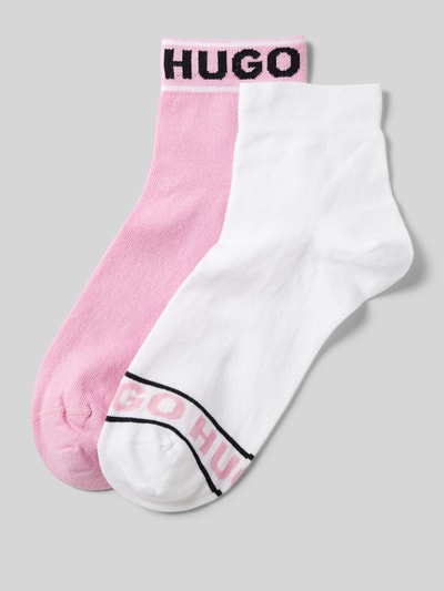 HUGO CLASSIFICATION Socken mit Label-Schriftzug im 2er-Pack Pink 1