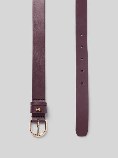 Tommy Hilfiger Riem van echt leer Bordeaux - 3
