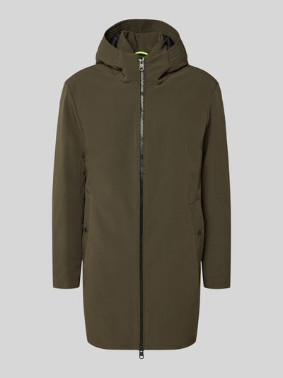 Cinque Płaszcz o kroju regular fit z dwustronnym zamkiem błyskawicznym model ‘SURVIVOR’ Oliwkowy 2