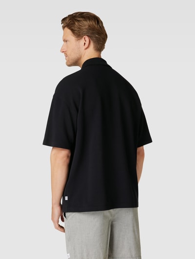 Jake*s Studio Men Poloshirt mit überschnittenen Schultern Black 5