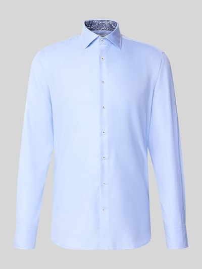 Stenstroms Regular Fit Business-Hemd mit Kentkragen Blau 2