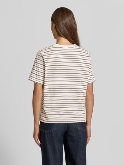 Selected Boxy Fit T-Shirt aus reiner Baumwolle Modell 'ESSENTIAL' Bordeaux 5