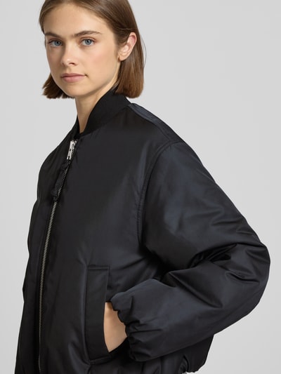 Marc O'Polo Denim Regular fit blouson met ballonmouwen Zwart - 3