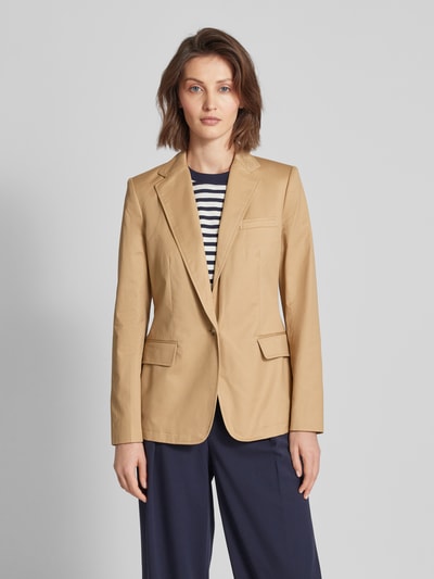 Lauren Ralph Lauren Blazer mit Reverskragen Modell 'BONARO' Camel 4