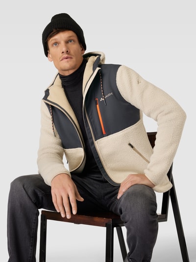 VAUDE Fleecejacke mit Kapuze Modell 'MAnukau' Offwhite 3