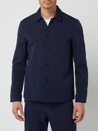 SELECTED HOMME Regular Fit Sakko mit Umlegekragen  Marine 4