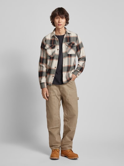 Jack & Jones Slim fit vrijetijdsoverhemd met borstzakken met klep, model 'DARREN' Beige - 1