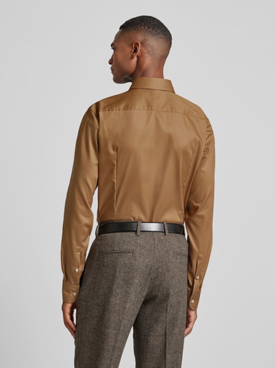 BOSS Slim Fit Business-Hemd mit Kentkragen Modell 'Hank' Beige 5