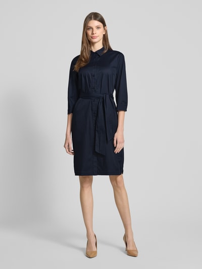 Betty Barclay Overhemdjurk met strikceintuur Marineblauw - 1