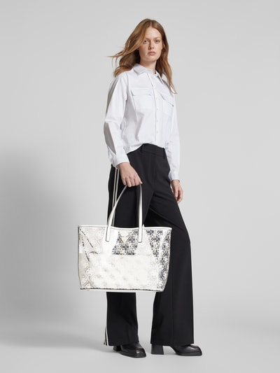 Guess Tote Bag in semitransparentem Design Modell 'TUANA' Weiss 1