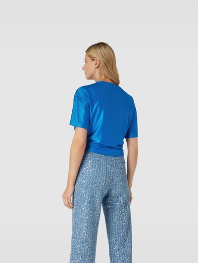 Rabanne Cropped T-Shirt aus reiner Viskose Blau 5