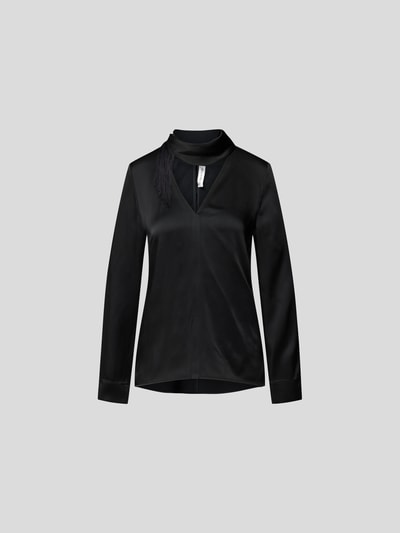 Victoria Beckham Bluse mit V-Ausschnitt Black 2