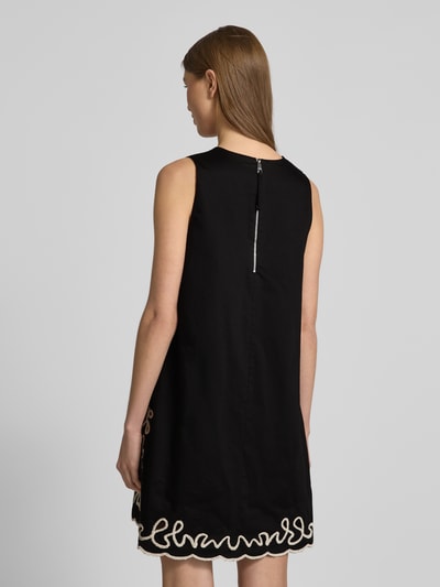 BOSS Orange Sukienka mini z dekoltem w serek model ‘Dembrolai’ Czarny 5