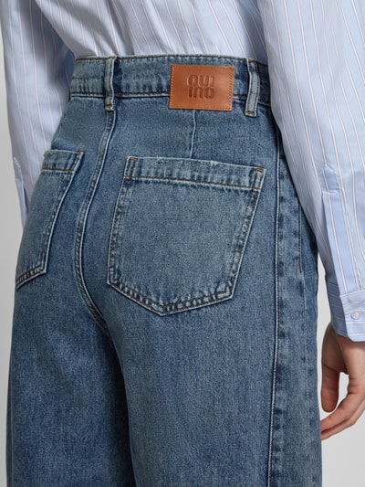 Oui Wide Fit Jeans mit Eingrifftaschen Jeansblau 3