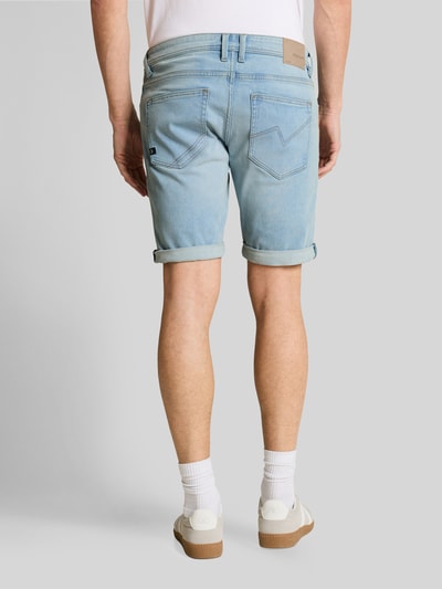 Tom Tailor Denim Slim Fit Jeansshorts aus Baumwoll-Mix Modell 'TTPIERS SLIM' Hellblau 5