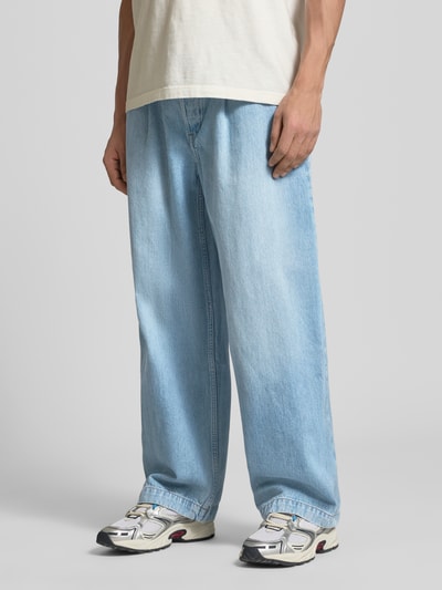 Calvin Klein Jeans Barrel Fit Jeans mit Falten Hellblau 4