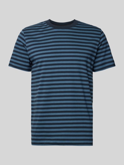 Marc O'Polo T-shirt o kroju regular fit z czystej bawełny ze wzorem w paski Niebieski 2