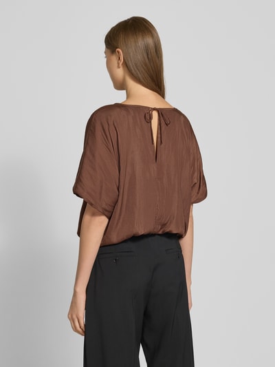 Zero Bluzka krótka z wiązaniem z tyłu Średniobrązowy 5