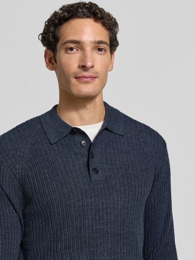Matinique Slim Fit Polo-Shirt aus reiner Wolle Modell 'Kerone' Ocean 3