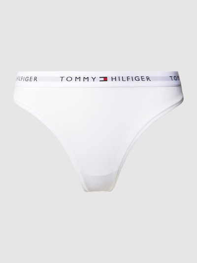 TOMMY HILFIGER String mit elastischem Logo-Bund Weiss 1