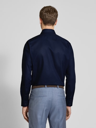 Christian Berg Men Regular fit zakelijk overhemd met kentkraag Marineblauw - 5