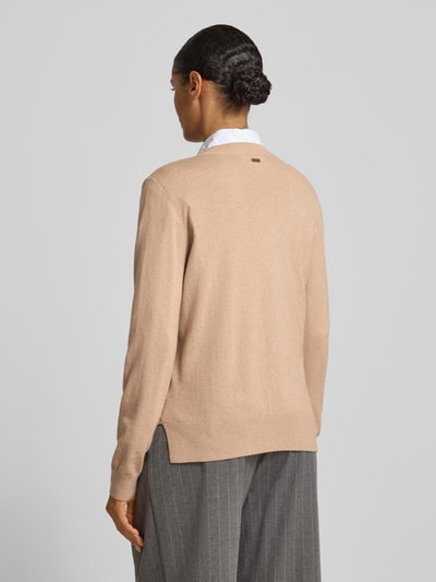 Barbour Regular fit gebreide pullover van een mix van katoen en kasjmier Beige - 5