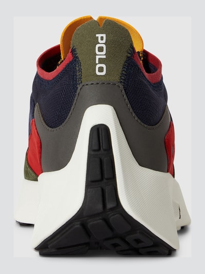 Polo Ralph Lauren Sneaker Low mit Plateauprofil aus Rindsnappa Dunkelblau 4
