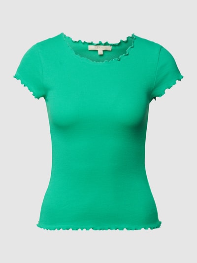 Review T-shirt in riblook Smaragdgroen - 2