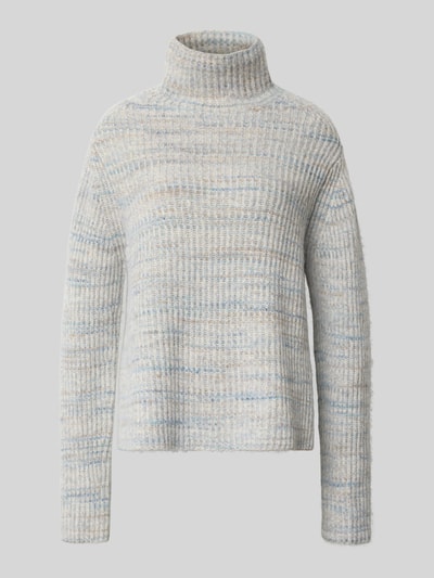 Drykorn Strickpullover mit Stehkragen Modell 'VARISA' Hellgrau Melange 2