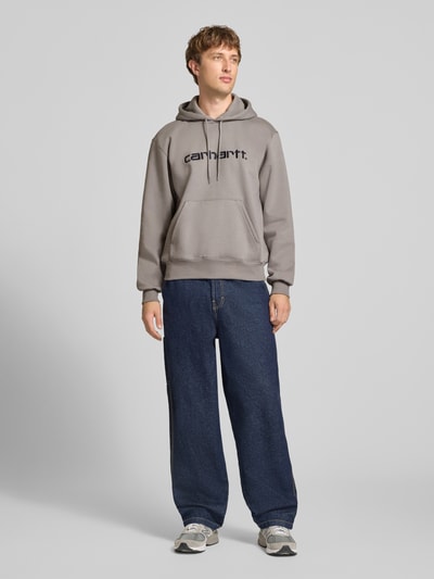Carhartt Work In Progress Hoodie mit Logo-Schriftzug Graphit 1