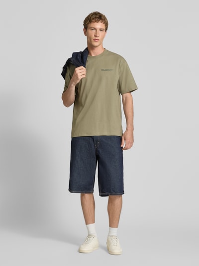 Marc O'Polo DENIM Relaxed Fit T-Shirt aus reiner Baumwolle Khaki 1
