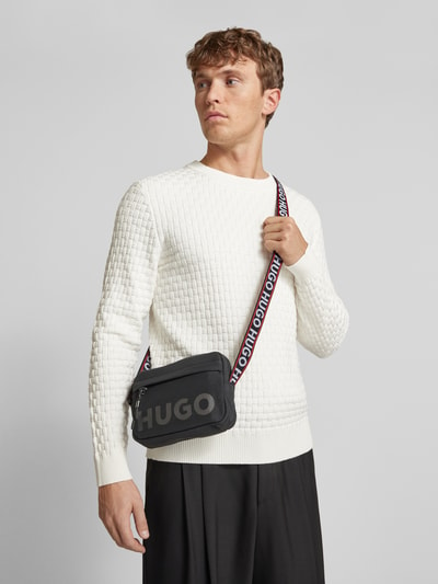 HUGO Umhängetasche mit Label-Print Modell 'Quentyn' Black 1